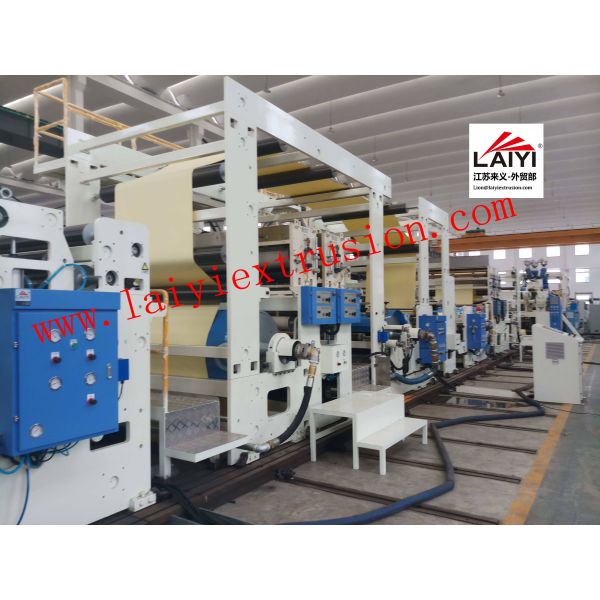 PP Film Extruder Commercial Laminating Equipment Hydraulic Lamination Structure Design