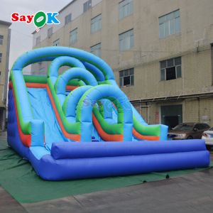 Inflatable Water Slides Double Water Slide with Pool Water Slide Inflatable for