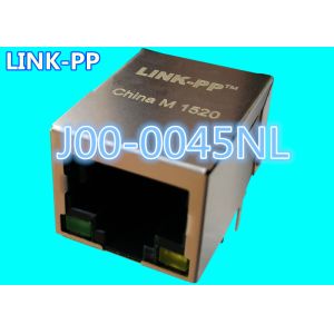 J00-0045NL 1x1 Magnetic RJ45 Jack 10/100Mbps Ethernet LPJ0011BBNL