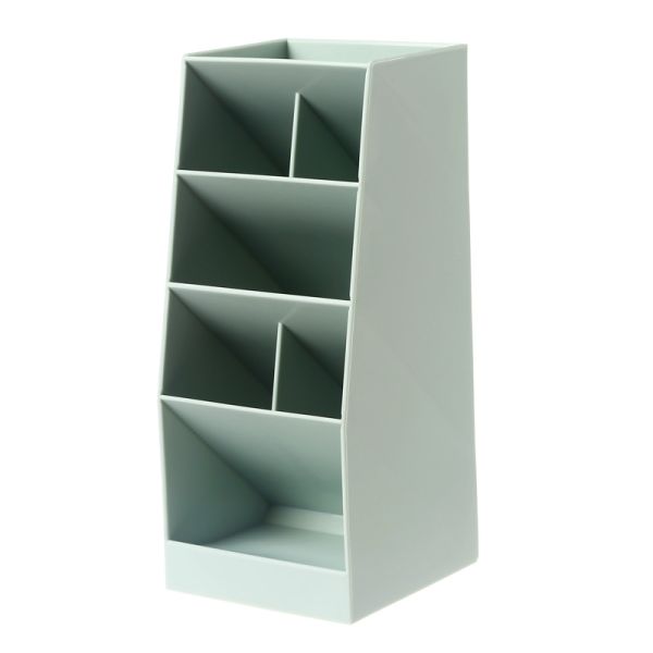 Divided Plastic Stationery Holder With Widened 6 Compartment