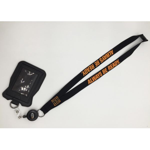 Buy OEM Black Breakaway Lanyard , Polyester Lanyards With Badge Holder at wholesale prices
