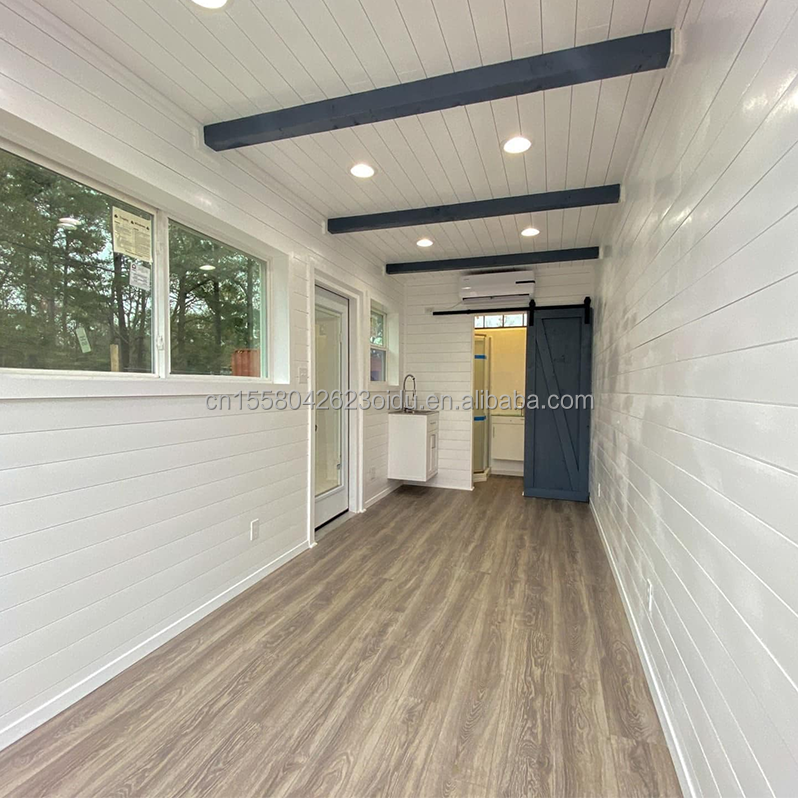 Galvanized Steel Square Tubes Main Structure 20ft Prefab Houses Modern Container Portable Flat Pack Living Home for Hotel