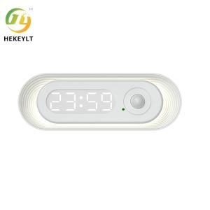Time Display Smart Nightlight Bedroom Charging Home Wardrobe Aisle Feeding Sleep
