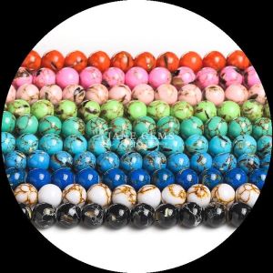 Polished Turquoise Loose Beads for Necklaces and DIY Jewelry
