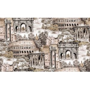 China Waterproof Pvc Vinyl Deep Embossed Wallpaper Washable With City Pattern on sale