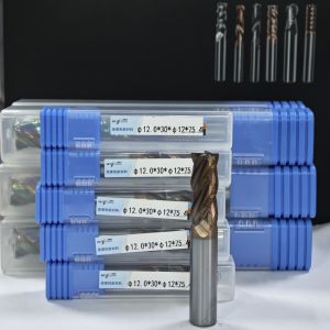 MPE4 Solid Carbide Milling Cutter 4 Flute Flat End Mill CNC Mill Cutter AlCr