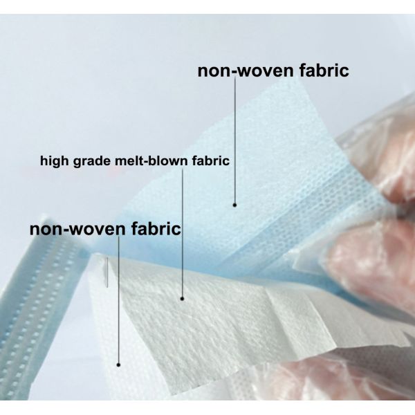 Personal Care 3 Ply Disposable Face Mask Anti Coronavirus With Earloop