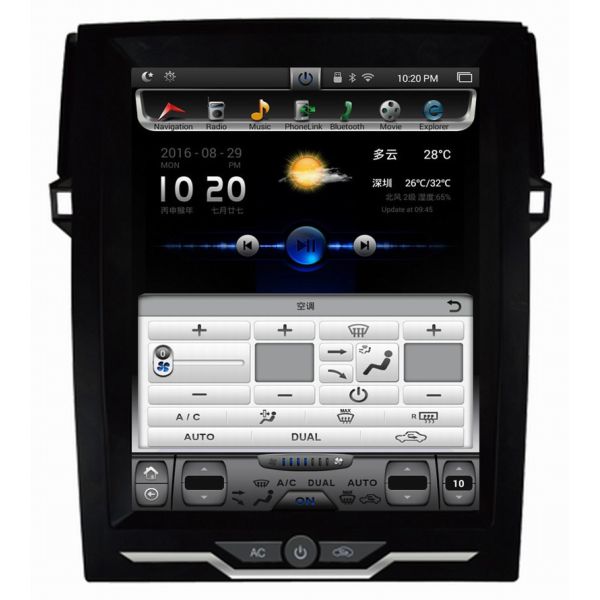 Ouchuangbo Vertical Screen Tesla Style Android 6.0 for Toyota Reiz 2014-2016 with gps navi multimedia audio player