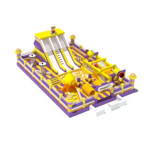 Tiger Fun Park Playground With Big Slides And Obstacles Course