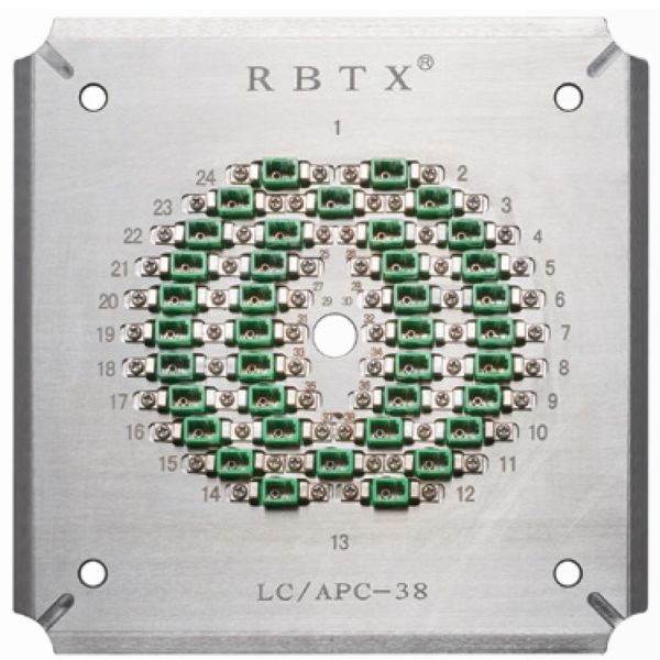Lcapc38 Polishing Fixtures Holder 38 Ports Lc/Apc Fiber Optic Patch Cord Connectors Tip Grinding