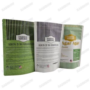 Custom Food Packages Reusable Pouch Environmentally-Friendly Material Kraft