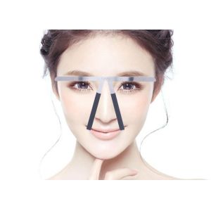 Three Point Permanent Makeup Eyebrow Ruler , Eyebrow Design Tool Manual Tattoo