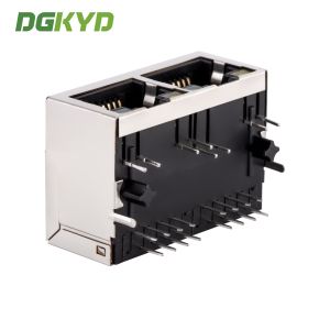 RJ45 Connector 1X2 Network Interface 8p8c Network Port Socket With Filter