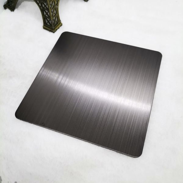 Buy 0.35mm Black Brushed Stainless Steel Sheet Hairline at wholesale prices