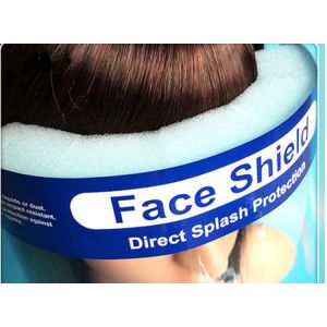 Recyclable Plastic Clear Full Face Shield With Sponge Prevention Public