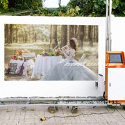 AC230V 2100mm Height CYMKW Wall Picture Printer