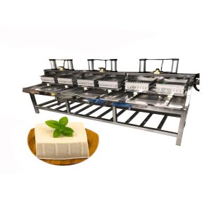industrial 6 tofu mold pneumatic tofu pressing forming machine