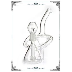 Quality Recycler Dab Oil Rigs Matrix Perc Glass Water Pipes Bong Smoking Hand Blown for sale
