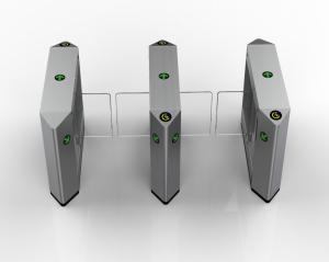 Quality SUS304 Access Control Swing Gate , Electronic Turnstile Flap Barrier for sale