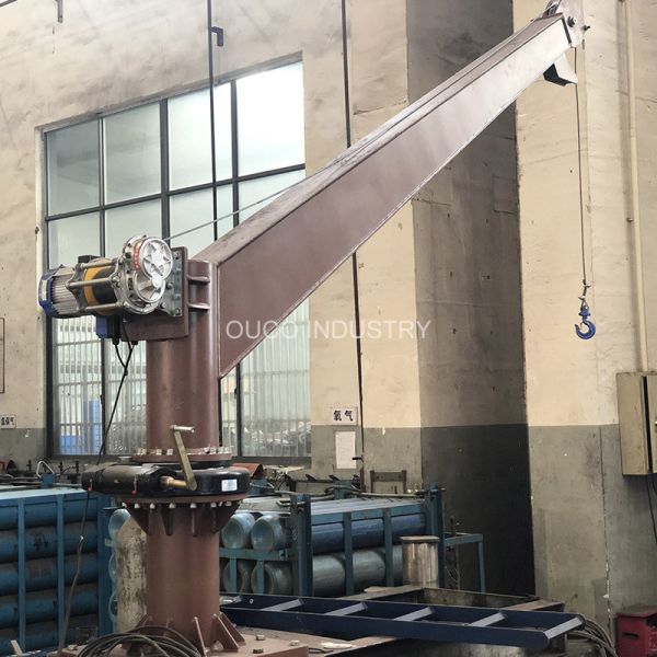 1.5t 2.7m Small Stiff Boom Davit Crane For Boat