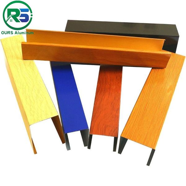 Environmental Friendly Linear Suspended Metal Ceiling 0.9mm White Aluminum