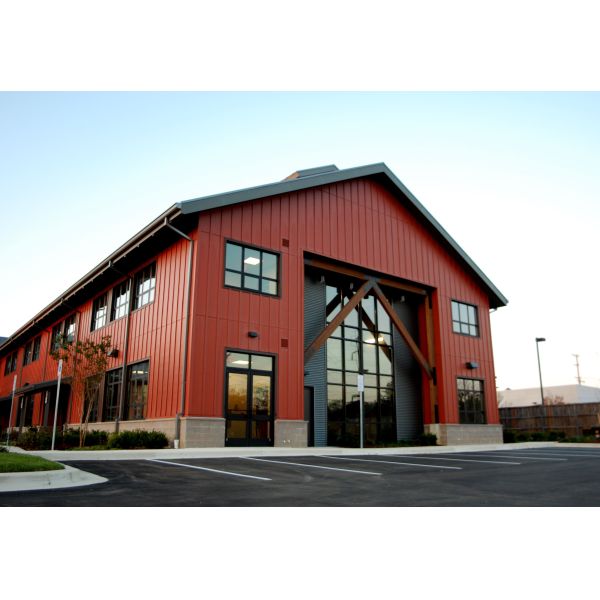 Steel Frame Metal Prefabricated Industrial Buildings With Metal Wall Cladding