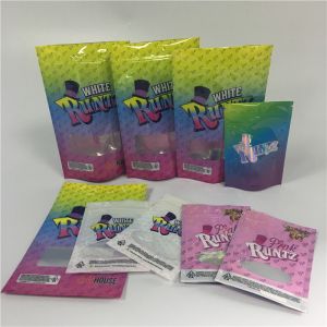 Mylar Reusable k Bags Smell Proof k Aluminum Foil Cbd Gummy Bear Pouch
