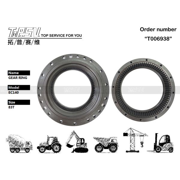 Buy Rotating TM22 Excavator Travel Gear Ring Essential for Excavator Transmission System at wholesale prices