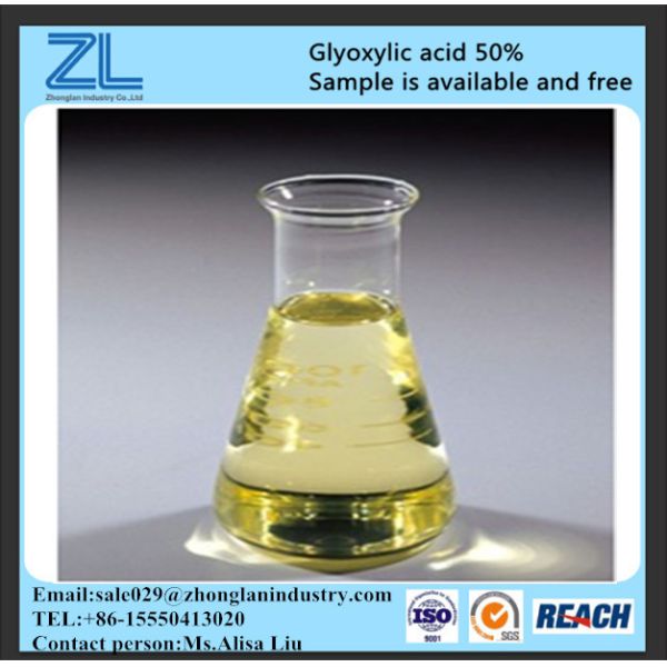 Buy glyoxylic acid 50% used for fertilizer,CAS NO.:298-12-4 at wholesale prices