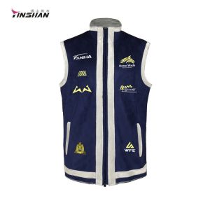Customized Embroidered Poly Cotton Training Team Vest with Wicking Breathable