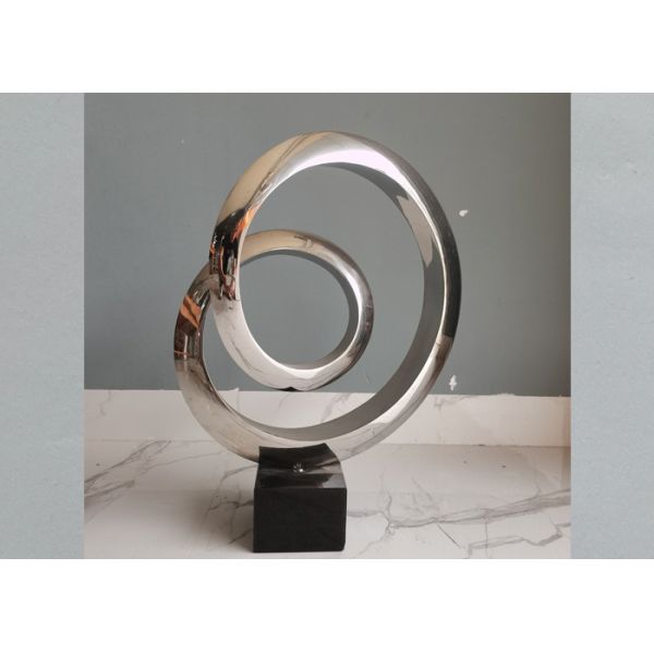 Buy 106cm High Contemporary Polished 316 Stainless Steel Art Sculptures at wholesale prices