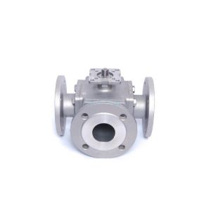 Quality Small Full Port 3 Way Flanged Ball Valve for sale