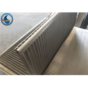 Stainless Steel Wedge Wire Screen Panels , Vee Wire Welded Johnson Screen Mesh