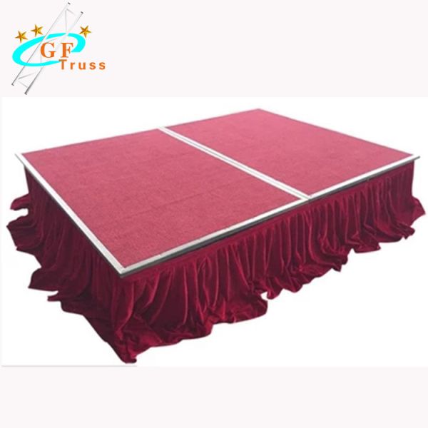 Folding Adjustable 6082 T6 Aluminum Stage Platform