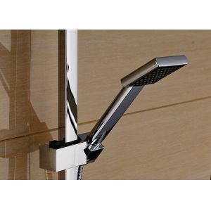 Chrome Finished Bathroom Thermostatic Shower Set Wall Mounted ROVATE