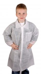 China Outwear Disposable Adult Lab Coat / Clear Womens Plastic Raincoat With Hood on sale