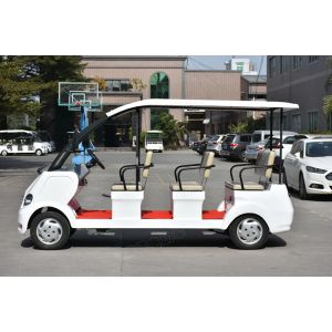48V DC Motor 6 - 8 Seater Electric Car For School , 80 - 100KM Range