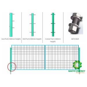 Engineered Galvanized Wire Fence Panels With Concise Structure Applied Crowd