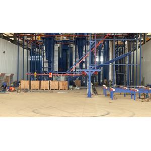 Quality Integrated Furnace Spraying System Vertical Powder Coating Line for Aluminum Profiles for sale