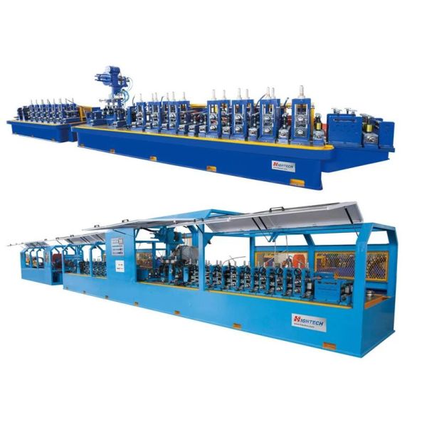 24 Head Tube Mill Line , Stainless Steel Square Pipe Polishing Machine