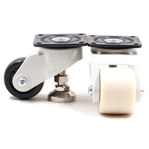 White Conveyor Belt Heavy Duty Nylon Caster Wheels 5cm 150kg