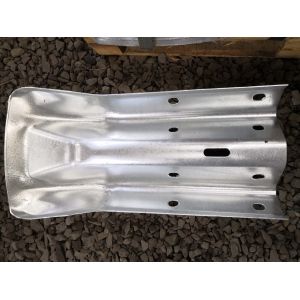 Strong Plasticity Highway Guardrail Systems , Portable Guardrail Fishtail End