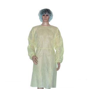 Quality Waterproof Disposable Isolation Gowns With Free Samples Used In Hospital 16gsm for sale