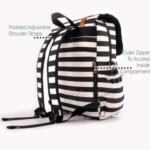 Unisex Canvas Diaper Bag Backpack leather canvas diaper bag