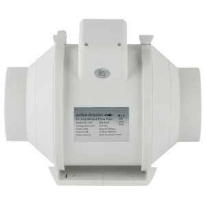 Customized Mass Dust Shroom 8 in Inline Fan with 3 Years Mechanical Life in CE