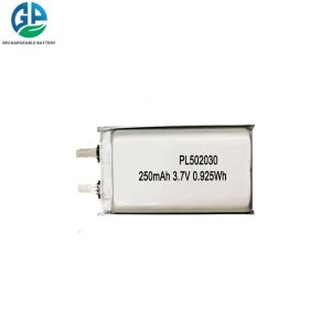 502030 Lithium Battery Power Pack 250mAh 3.7v Polymer Lithium Battery Pack