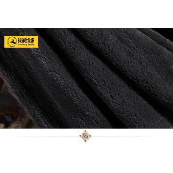 China textile goods wholesale plush fur pv fleece fabric home textile apparel fabric