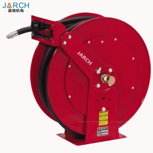 China Fuel Delivery Cable Retractable Hose Reel with swivel assembly 15m 3/4 Diesel  Gas Carbon steel Material hsoe reel on sale