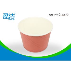 Quality Bulk Double Sides Cute Paper Ice Cream Cups PE Coated Water Insulating Large Size for sale