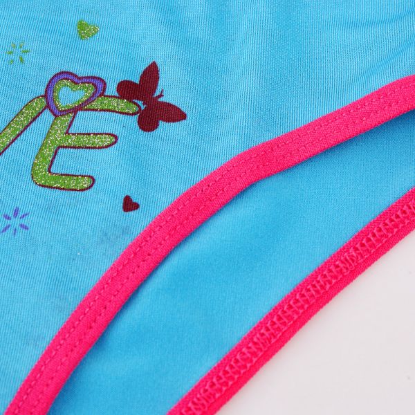 Low end market Chinese blue rose women's underwear